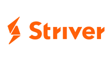 Striver logo featuring an abstract geometric shape on the left and the word “Striver” in orange text on the right, set against a light gray background.