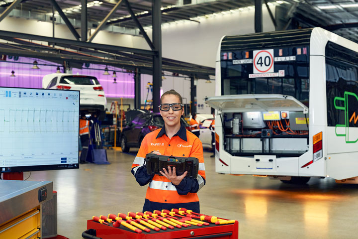 EV Bus mechanic