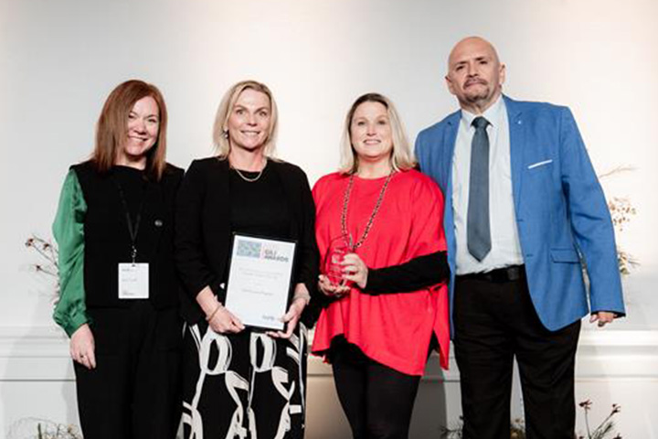 Paid to Learn team representatives honoured at the Gili Awards for their work boosting teacher numbers at TAFE NSW.