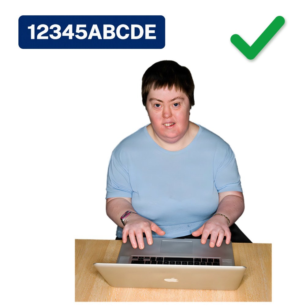 An example of a USI number with a green tick.