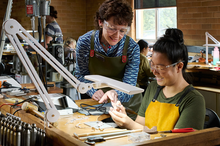 People working on jewellery manufacturing